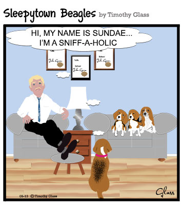 Sleepytown beagles Cartoon