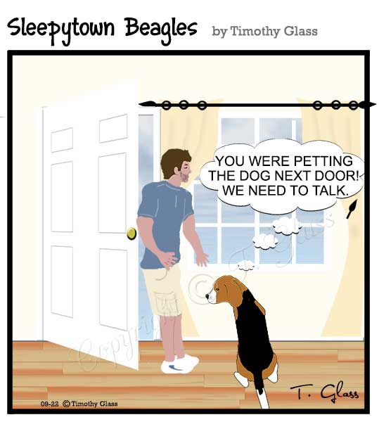 Sleepytown beagles Cartoon