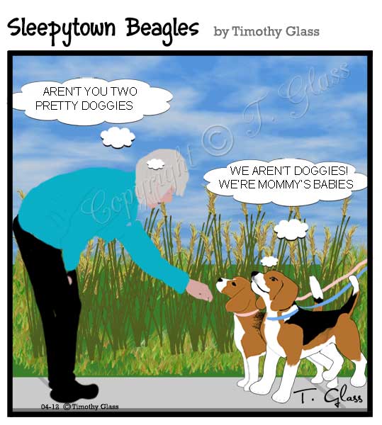 Sleepytown beagles Cartoon