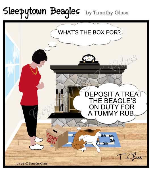 Sleepytown beagles Cartoon