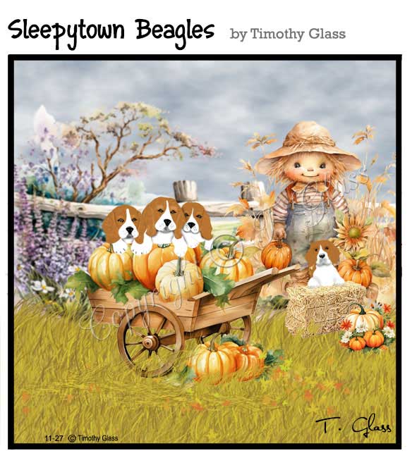 Sleepytown beagles Cartoon