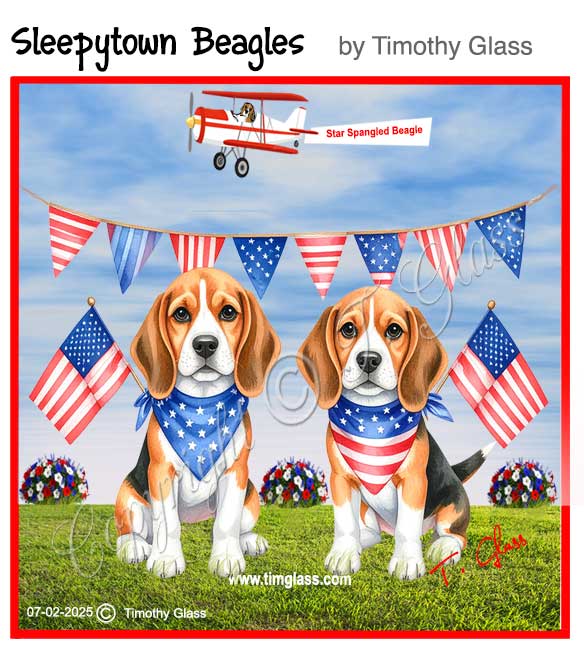 Sleepytown beagles Cartoon