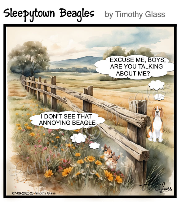 Sleepytown beagles Cartoon
